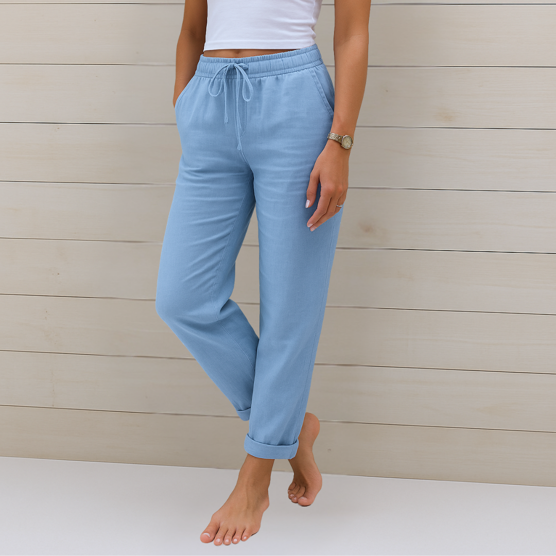 Signe™ – Svala Linnebyxor med Stretch