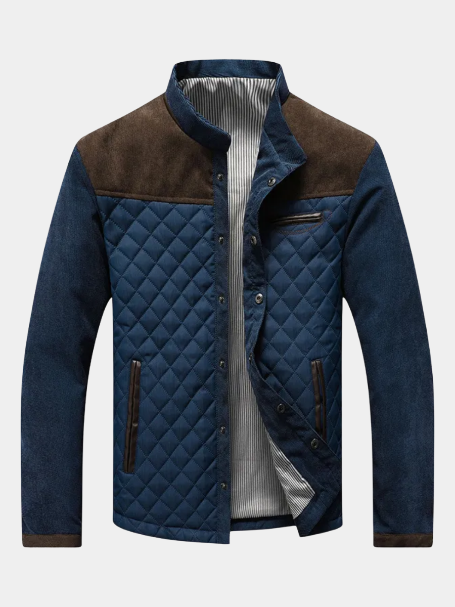 Sune™ – Klassisk quiltad jacka med mockadetaljer