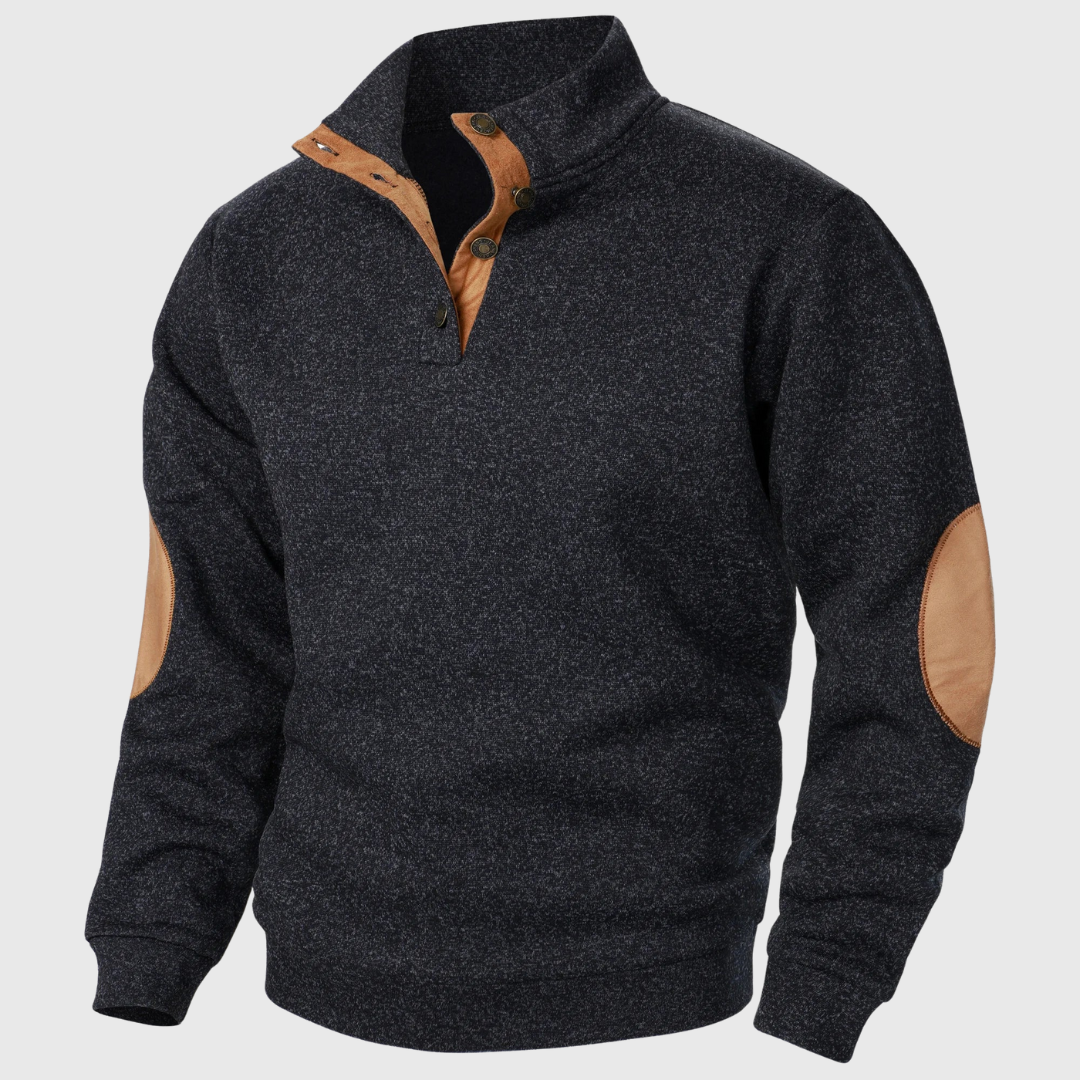 Yngve™ – Stickad herrtröja med chunky detaljer