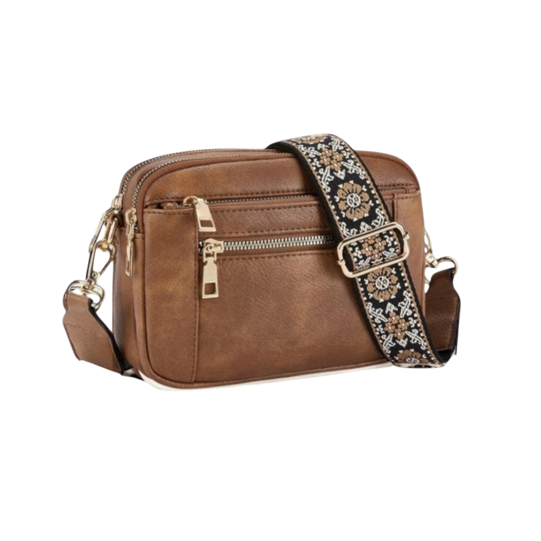 Neline™ – Elegant axelremsväska i läderde