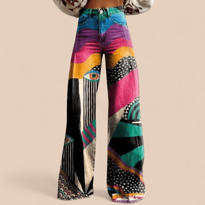 Nellvia™ – Färgglada konstbyxor med karaktär