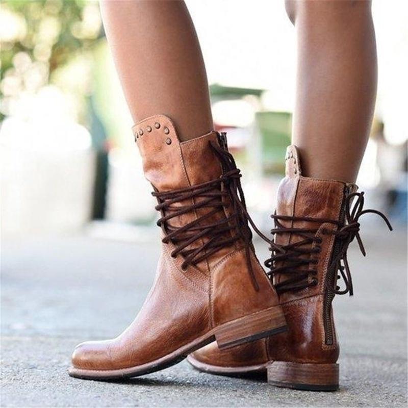 Jorunn™ – Robust mockastövel med vintage-look