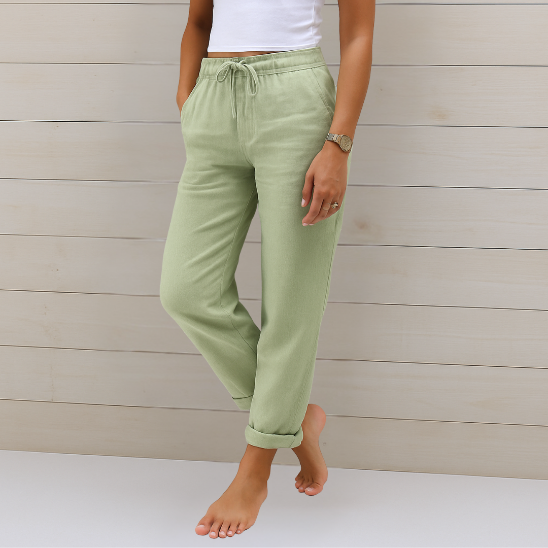 Signe™ – Svala Linnebyxor med Stretch