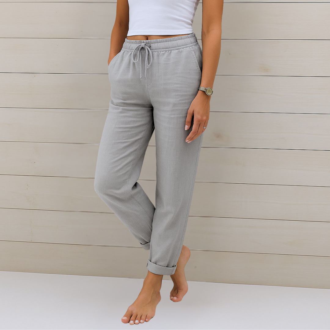 Signe™ – Svala Linnebyxor med Stretch