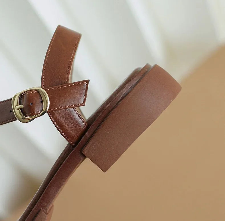 Mirtha™ – Stilrena lädersandaler för kvinnor