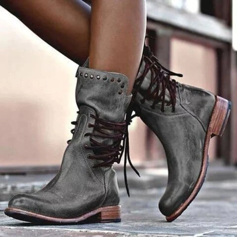 Jorunn™ – Robust mockastövel med vintage-look