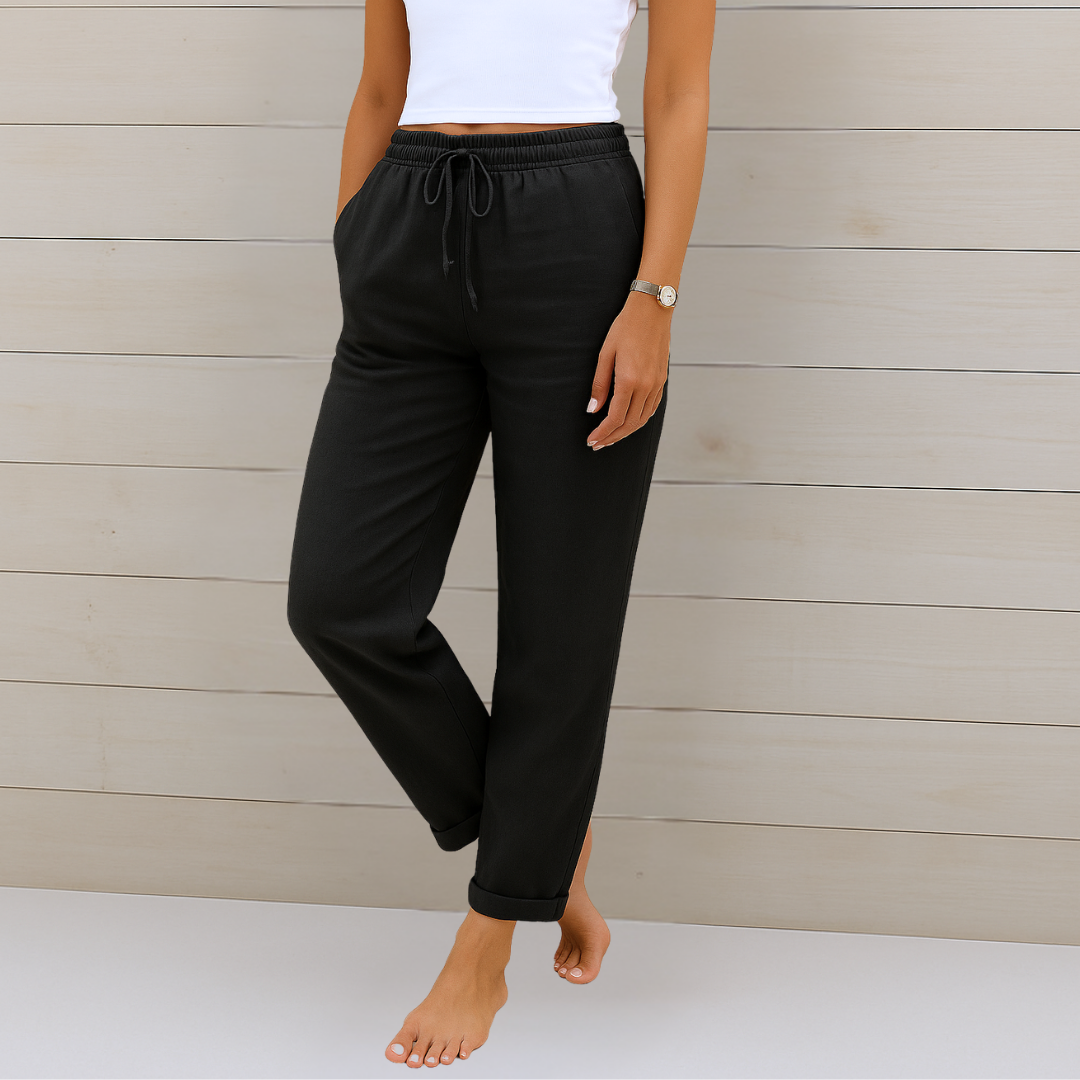 Signe™ – Svala Linnebyxor med Stretch