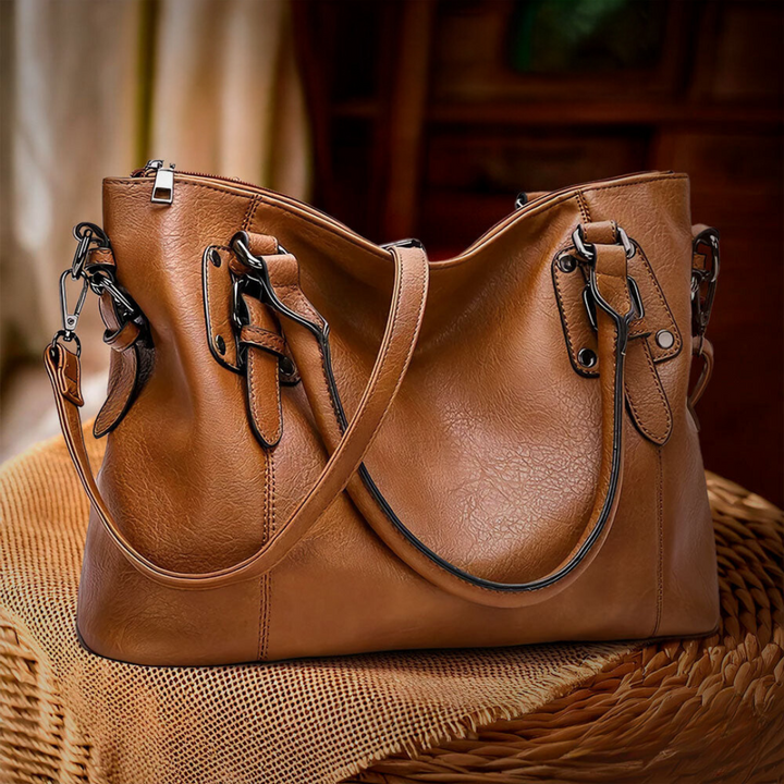 Kerstin™ – Elegant och Tidlös Axelremsväska i Läderlook