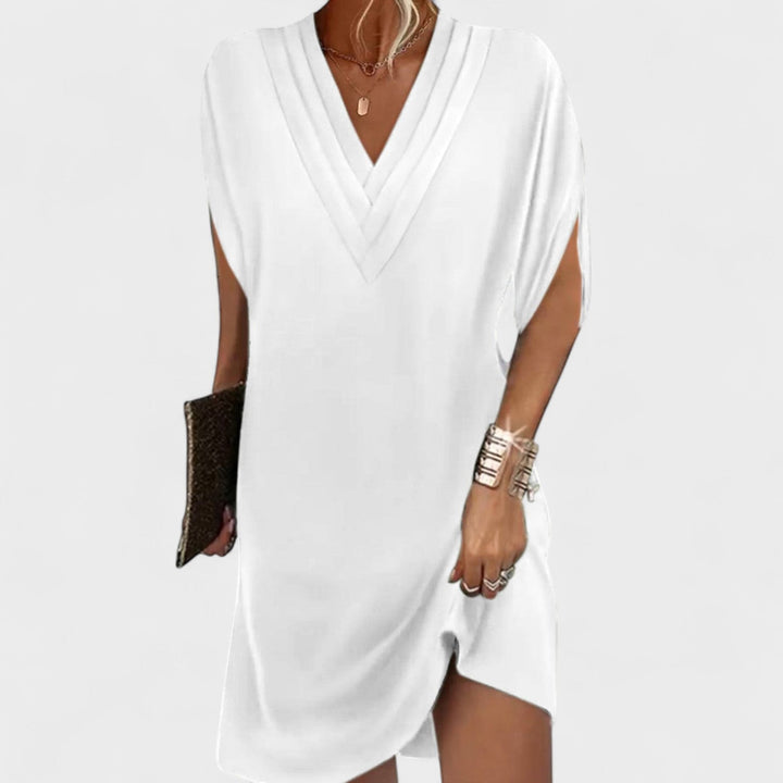 Helena™ – Elegant klänning med öppna ärmar