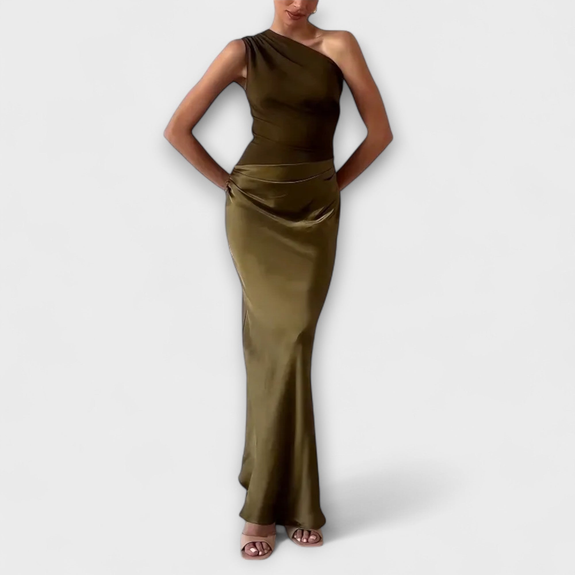 Almira™ – Enaxlad elegant maxiklänning