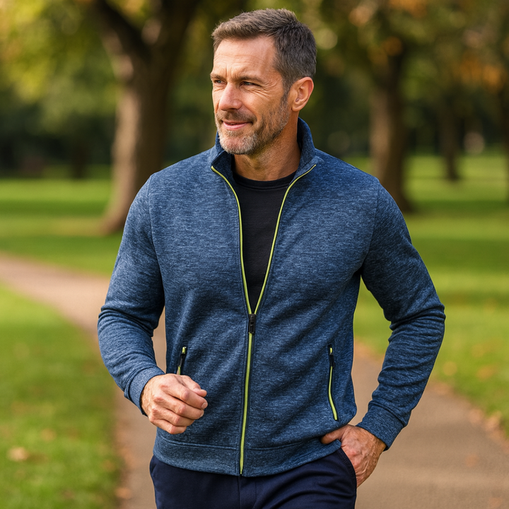 Svante™ – Klassisk stickad jacka med dragkedja