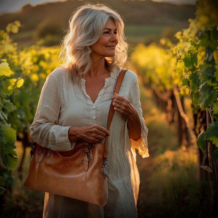 Kerstin™ – Elegant och Tidlös Axelremsväska i Läderlook