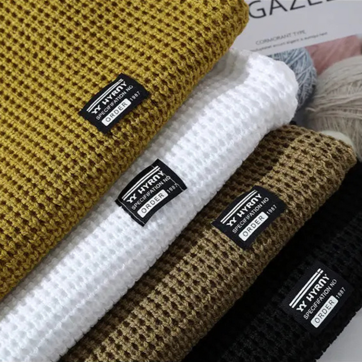 Torbjörn™ – Stickad Premiumtröja med Bikakemönster