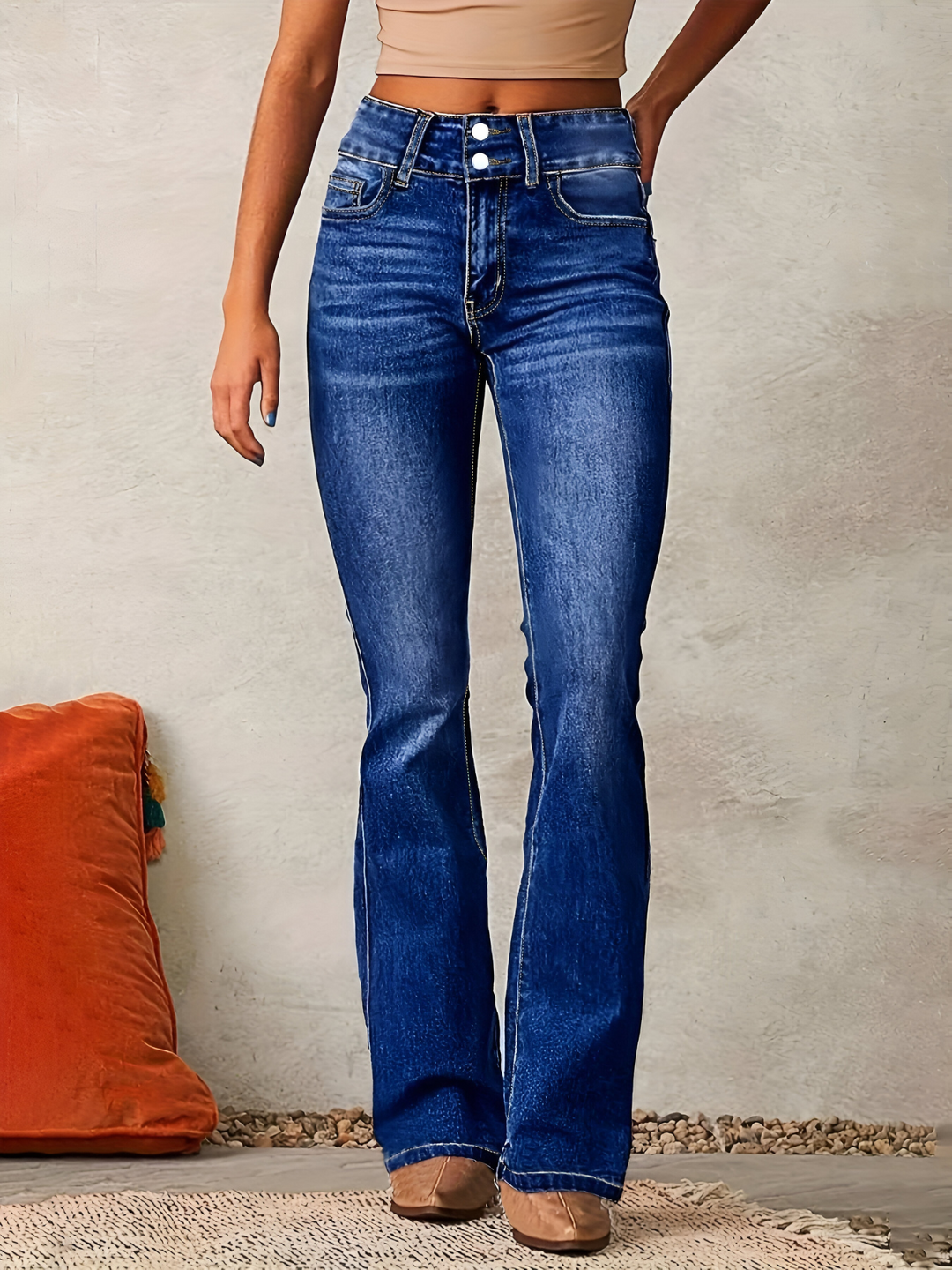 Isabel™ | High-Waisted Flared Jeans