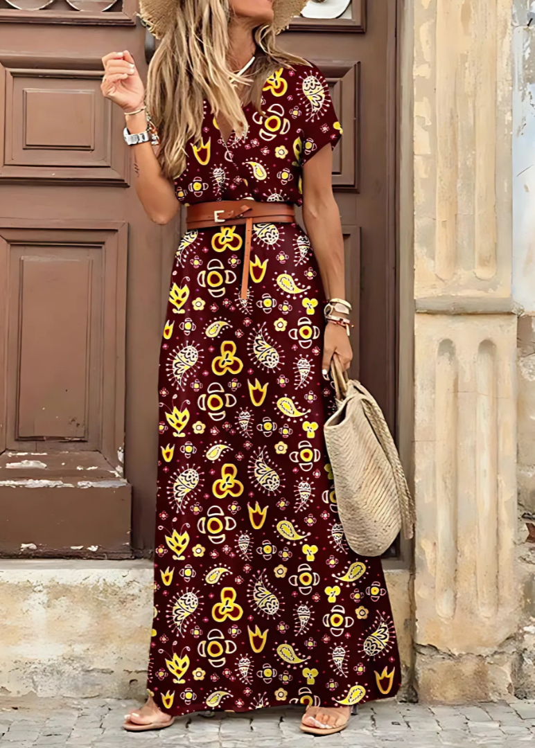 Freja™ – Somrig omlottklänning i boho-stil