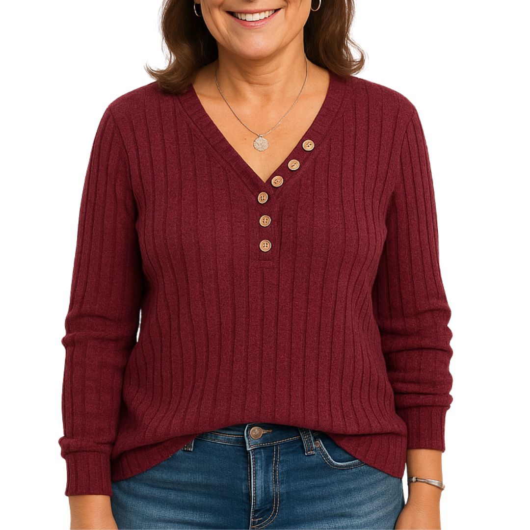 Alvaine™ – Texturerad topp med eleganta detaljer