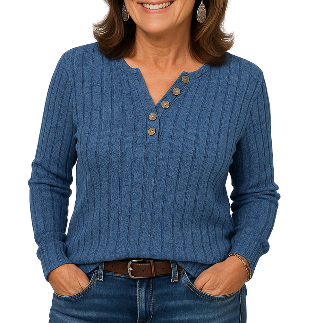 Alvaine™ – Texturerad topp med eleganta detaljer