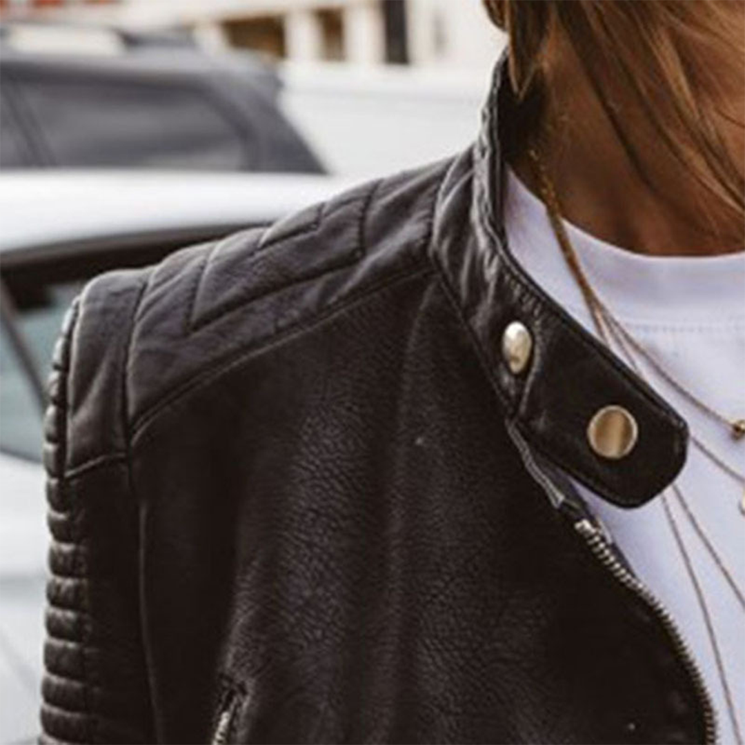 Selma™ – Äkta Skinnjacka med Stil