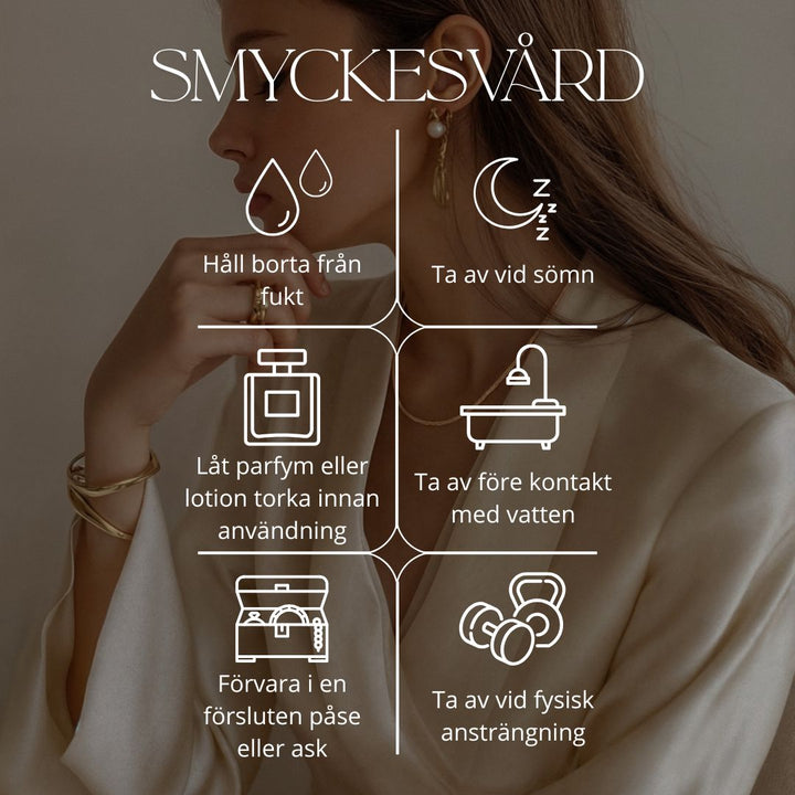 Elisabet™ – Halsband med evigt band & blå blomma