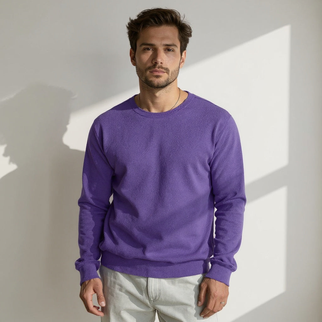 Rickard™ – Långärmad T-shirt i Tunn och Andningsbar Bomull
