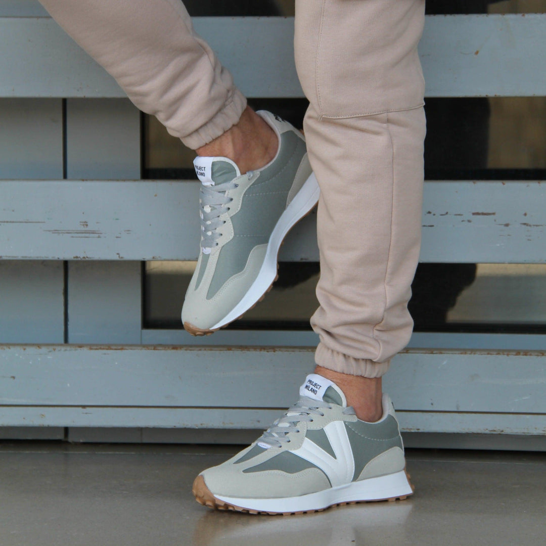 Mattis™ – Sportiga sneakers i mocka och mesh