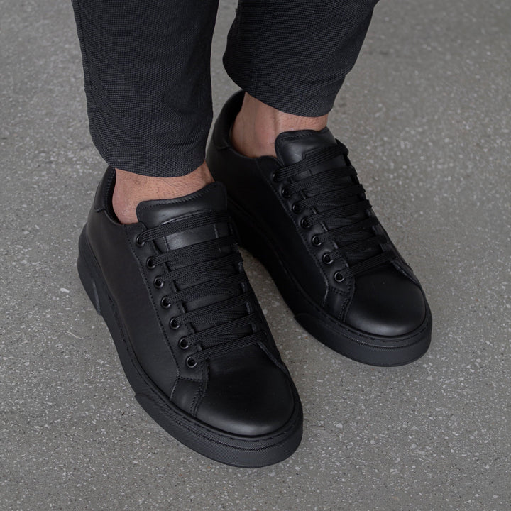 Ivar™ – Vita sneakers i äkta läder