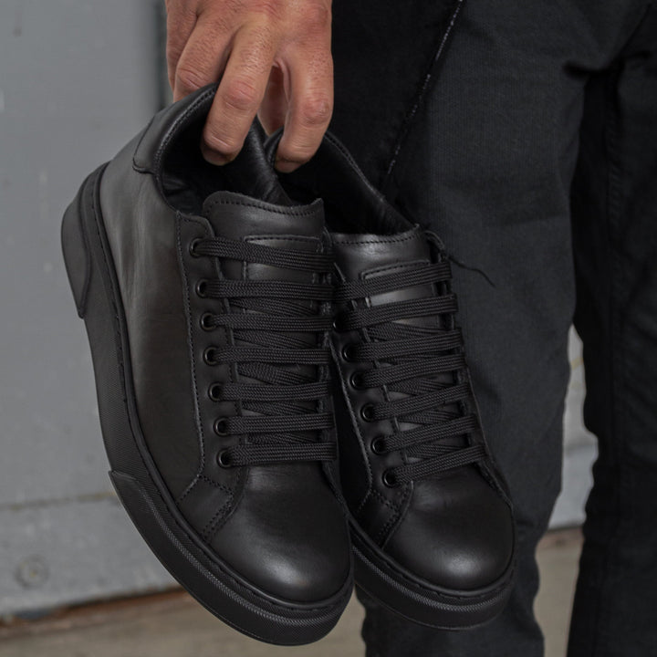 Ivar™ – Vita sneakers i äkta läder