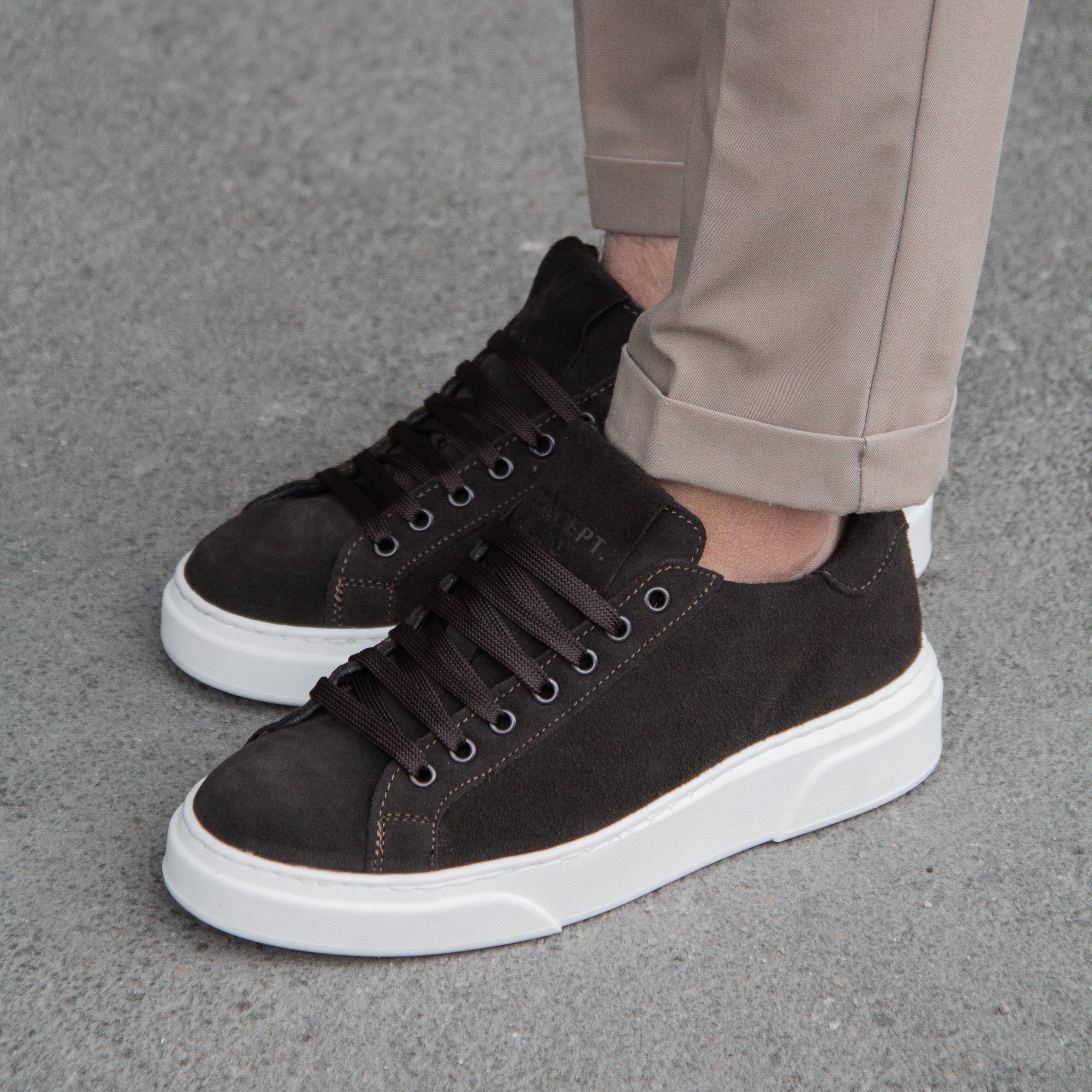 Ivar™ – Vita sneakers i äkta läder