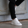 Ivar™ – Vita sneakers i äkta läder