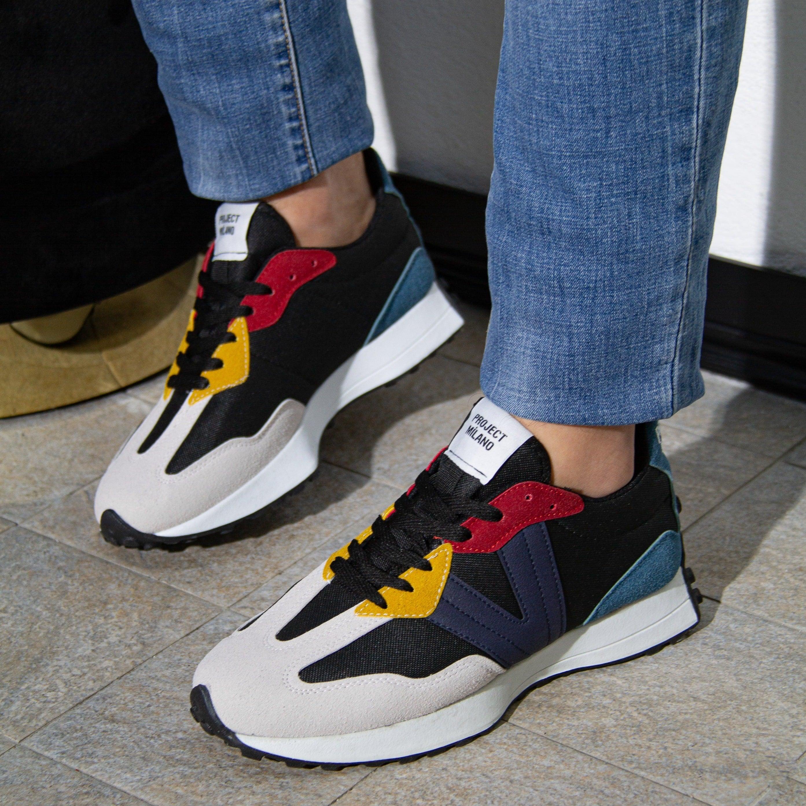 Mattis™ – Sportiga sneakers i mocka och mesh