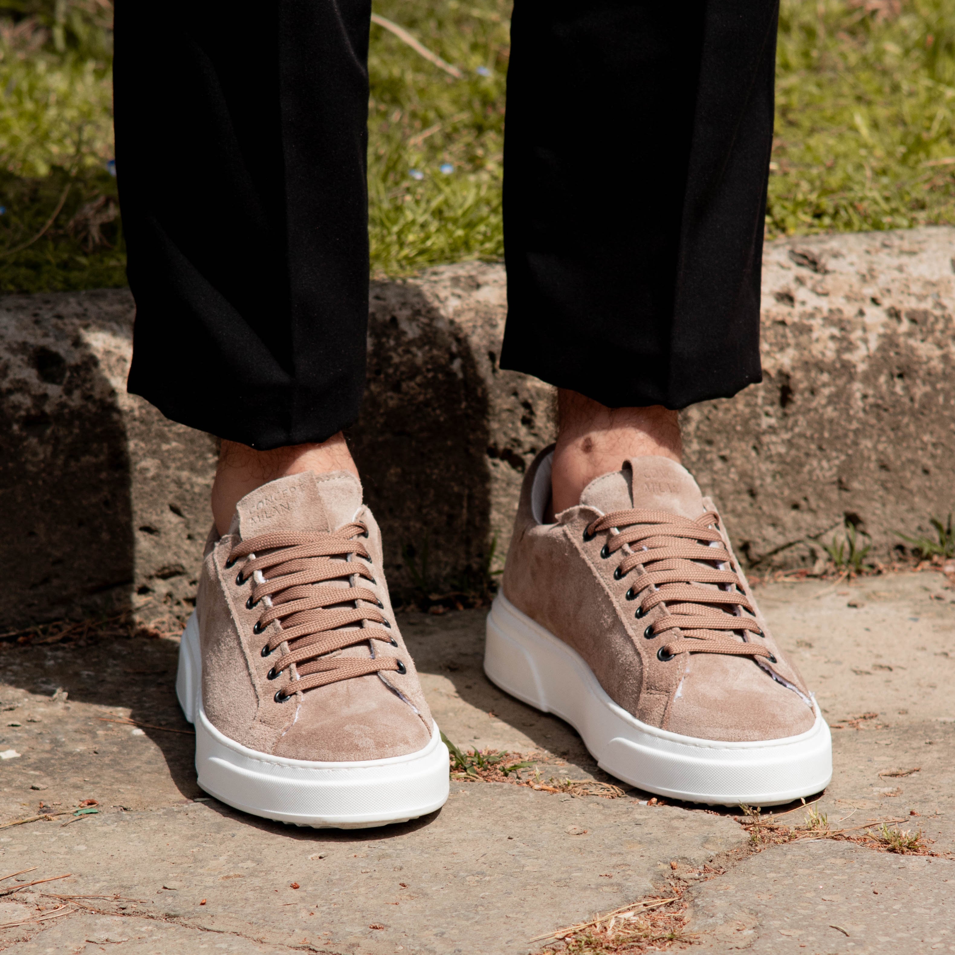 Ivar™ – Vita sneakers i äkta läder