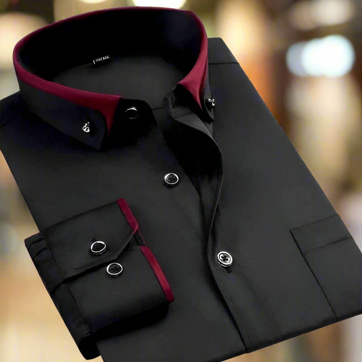 Boje™ – Klassisk skjorta med kontrastkrage