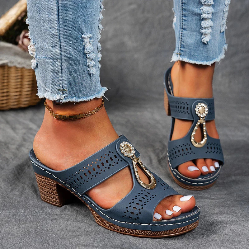 Sigrid™ – Eleganta ortopediska sandaler med dekorativa detaljer