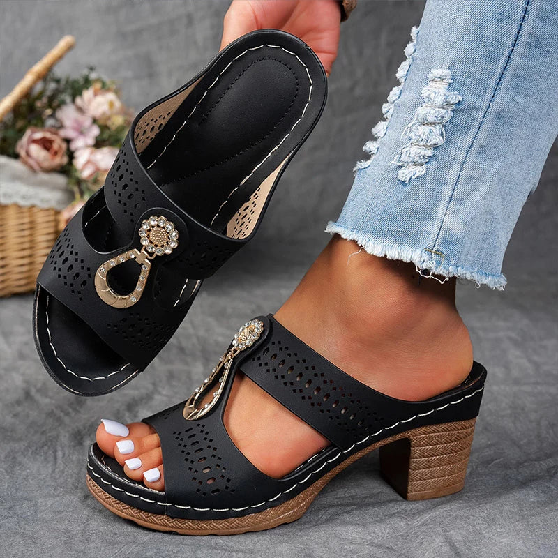 Sigrid™ – Eleganta ortopediska sandaler med dekorativa detaljer