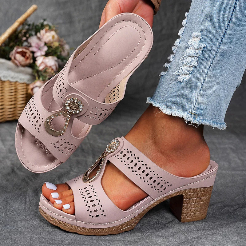 Sigrid™ – Eleganta ortopediska sandaler med dekorativa detaljer