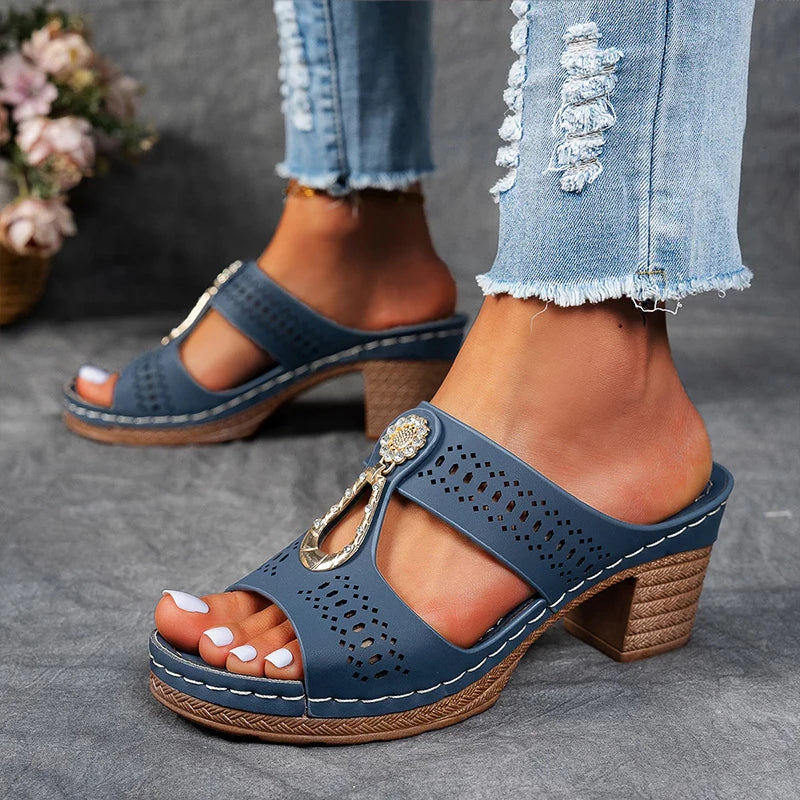 Sigrid™ – Eleganta ortopediska sandaler med dekorativa detaljer