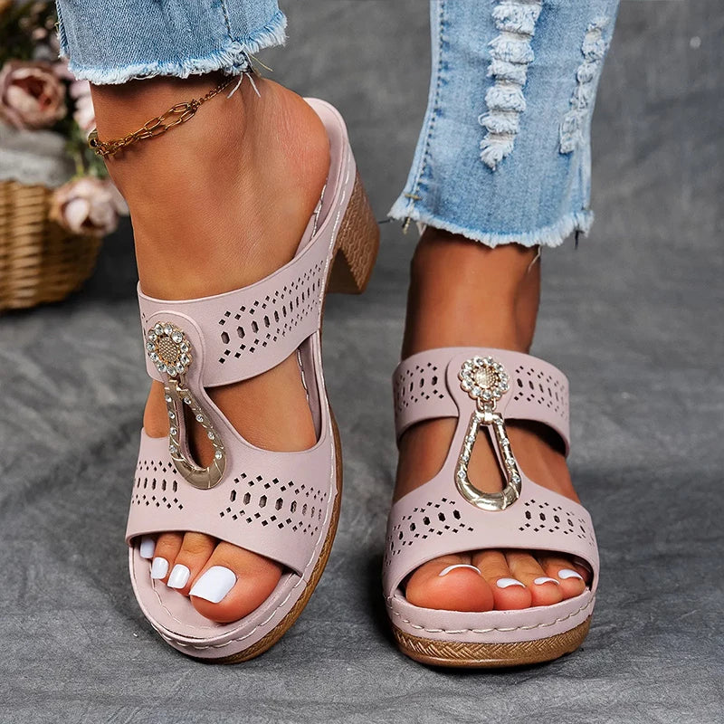 Sigrid™ – Eleganta ortopediska sandaler med dekorativa detaljer
