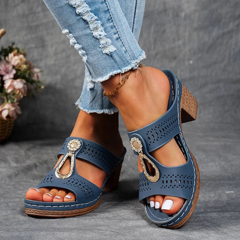 Sigrid™ – Eleganta ortopediska sandaler med dekorativa detaljer