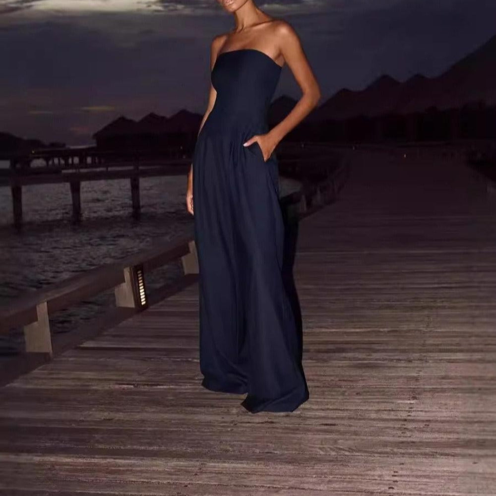 Tilde™ – Elegant axelbandslös byxdress