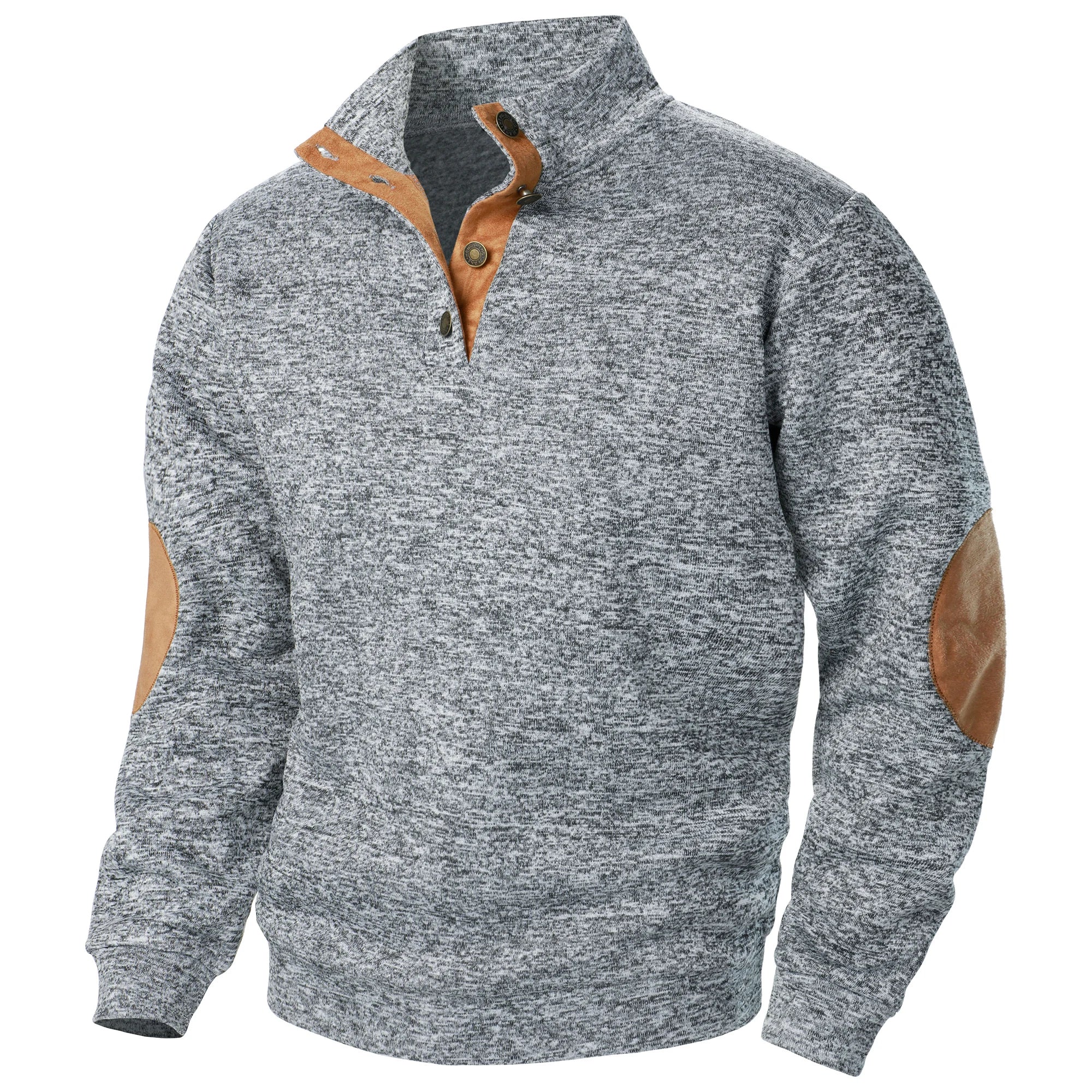 Yngve™ – Stickad herrtröja med chunky detaljer