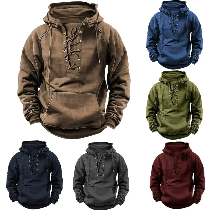 Göte™ – Slitstark Hoodie med Snörning