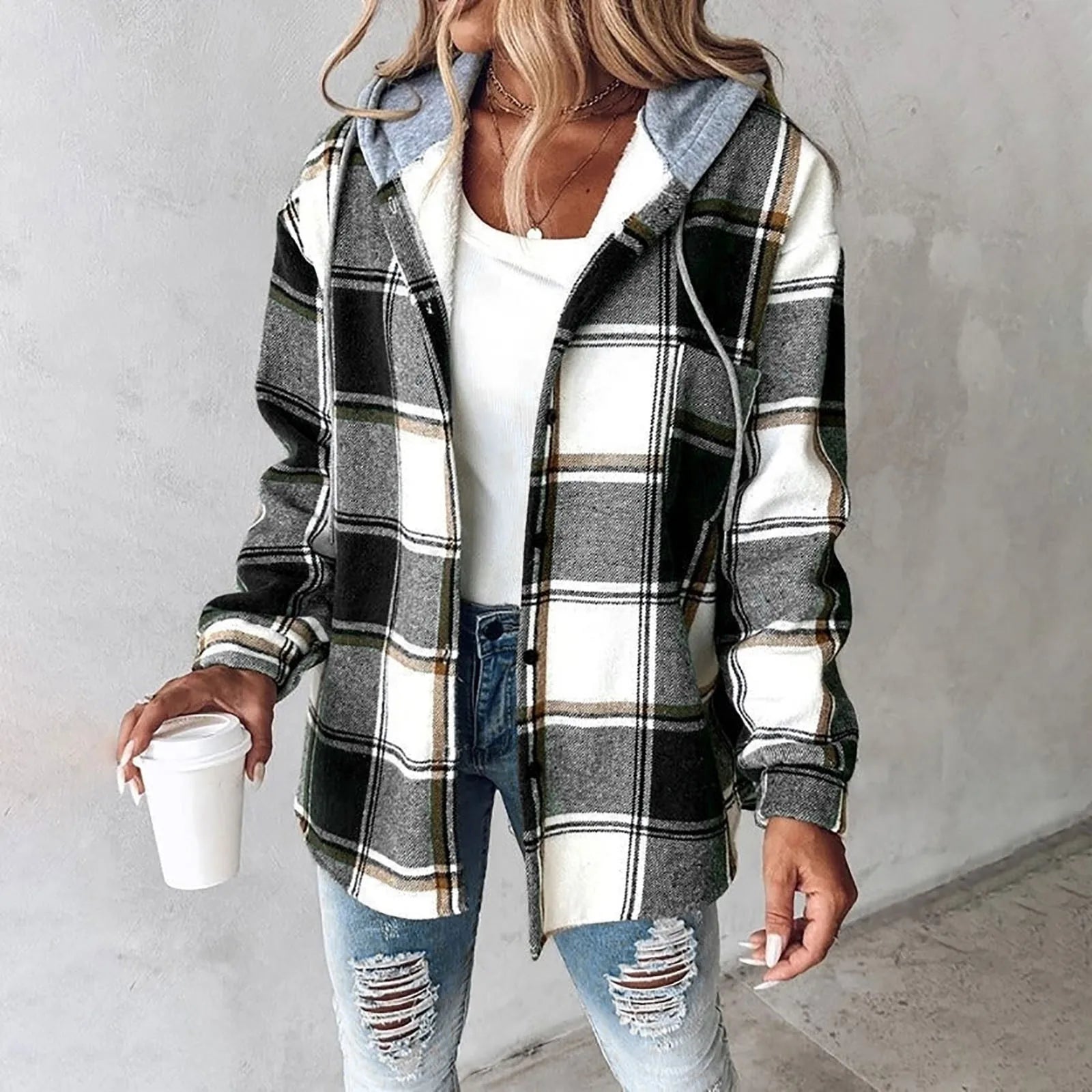 Paulina™ – Flanelljacka med avslappnad och trendig stil