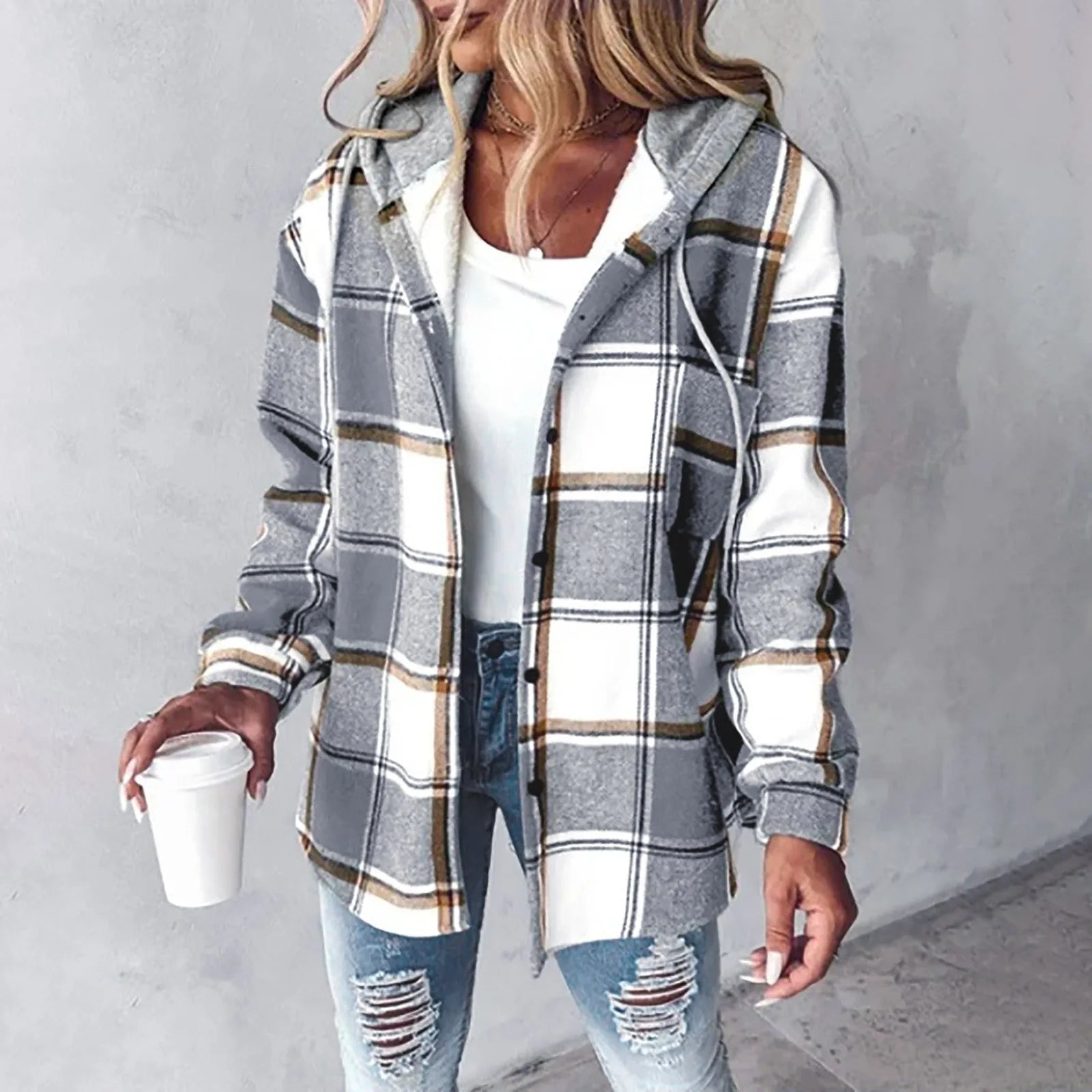 Paulina™ – Flanelljacka med avslappnad och trendig stil