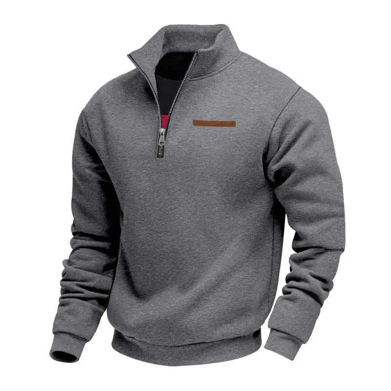 Eskil™ – Fleece Sweatshirt med Halvdragkedja