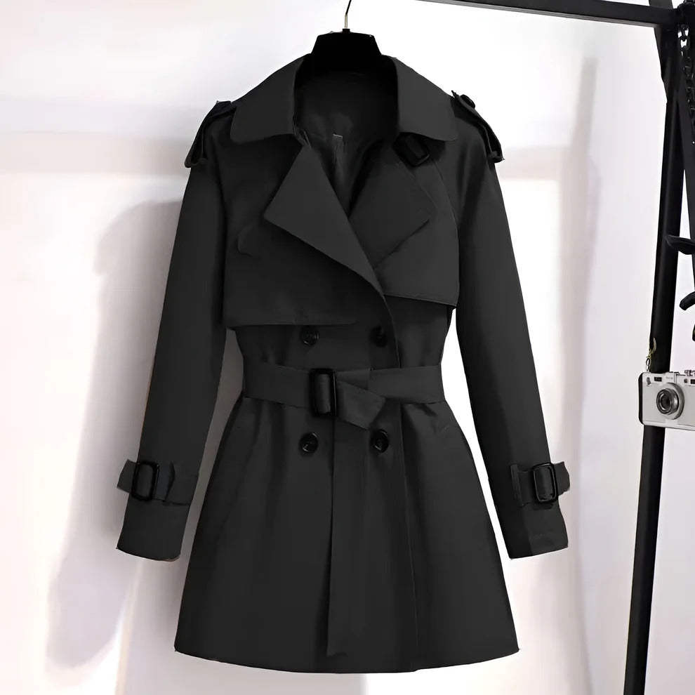 Selinda™ – Kort och Chic Trenchcoat för Damer