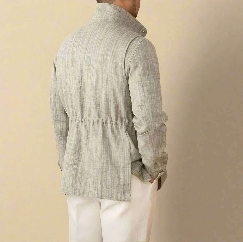 Torgny™ – Elegant Linnejacka med Bomullskomfort