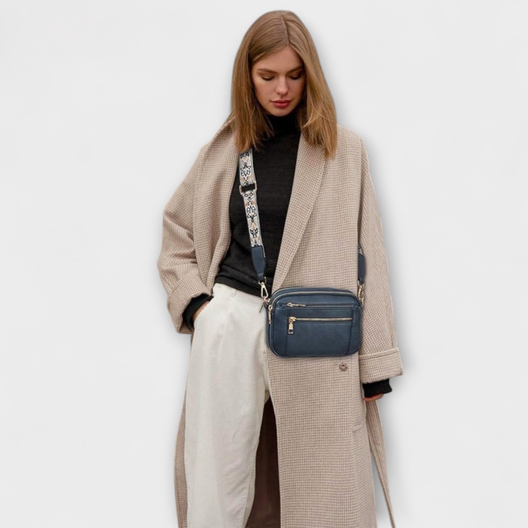 Neline™ – Elegant axelremsväska i läderde
