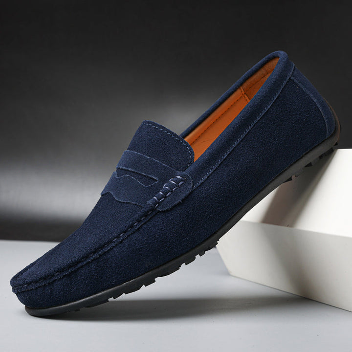 Christian™ – Retro loafers i mocka för män