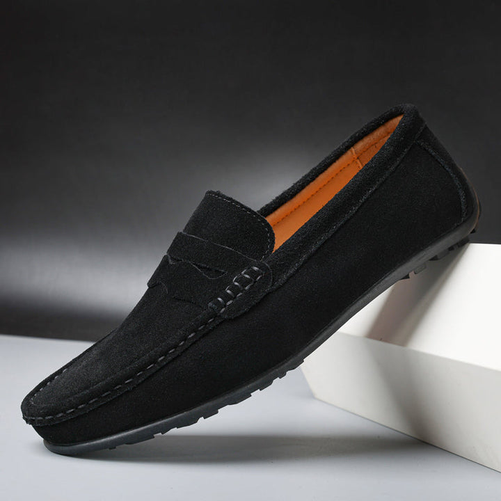 Christian™ – Retro loafers i mocka för män