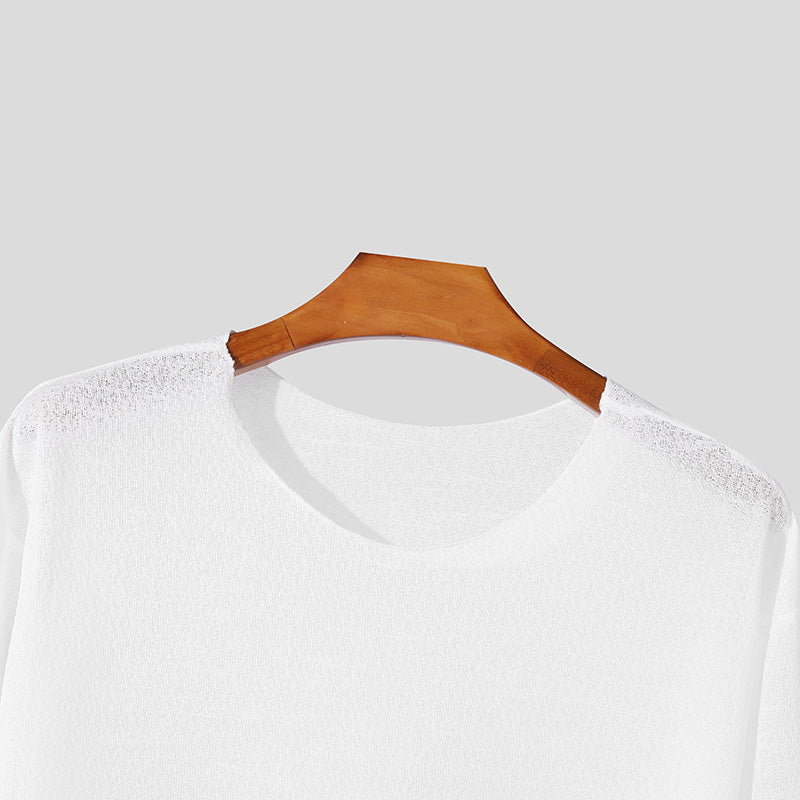 Rickard™ – Långärmad T-shirt i Tunn och Andningsbar Bomull